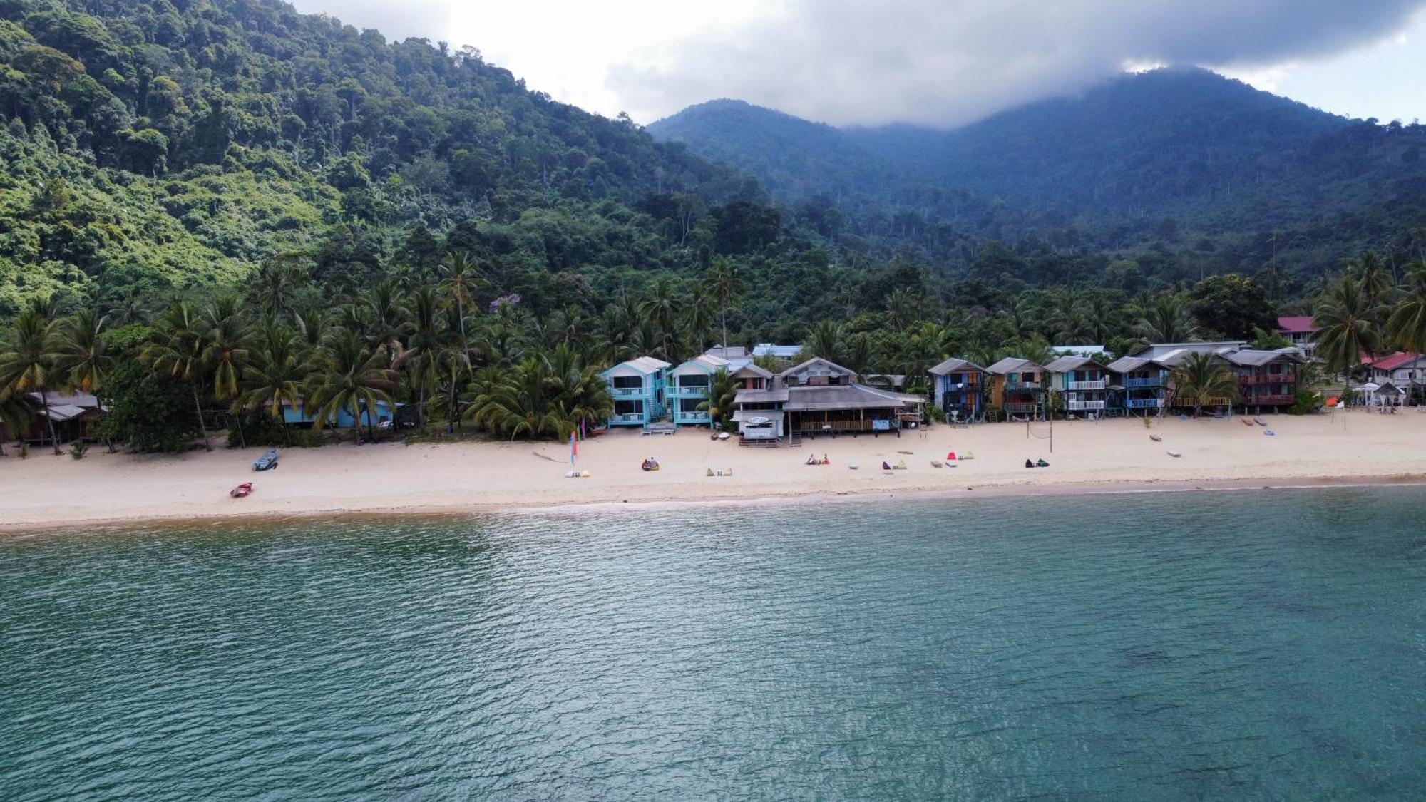 Pondok Beach Shack Kampong Juara Bagian luar foto